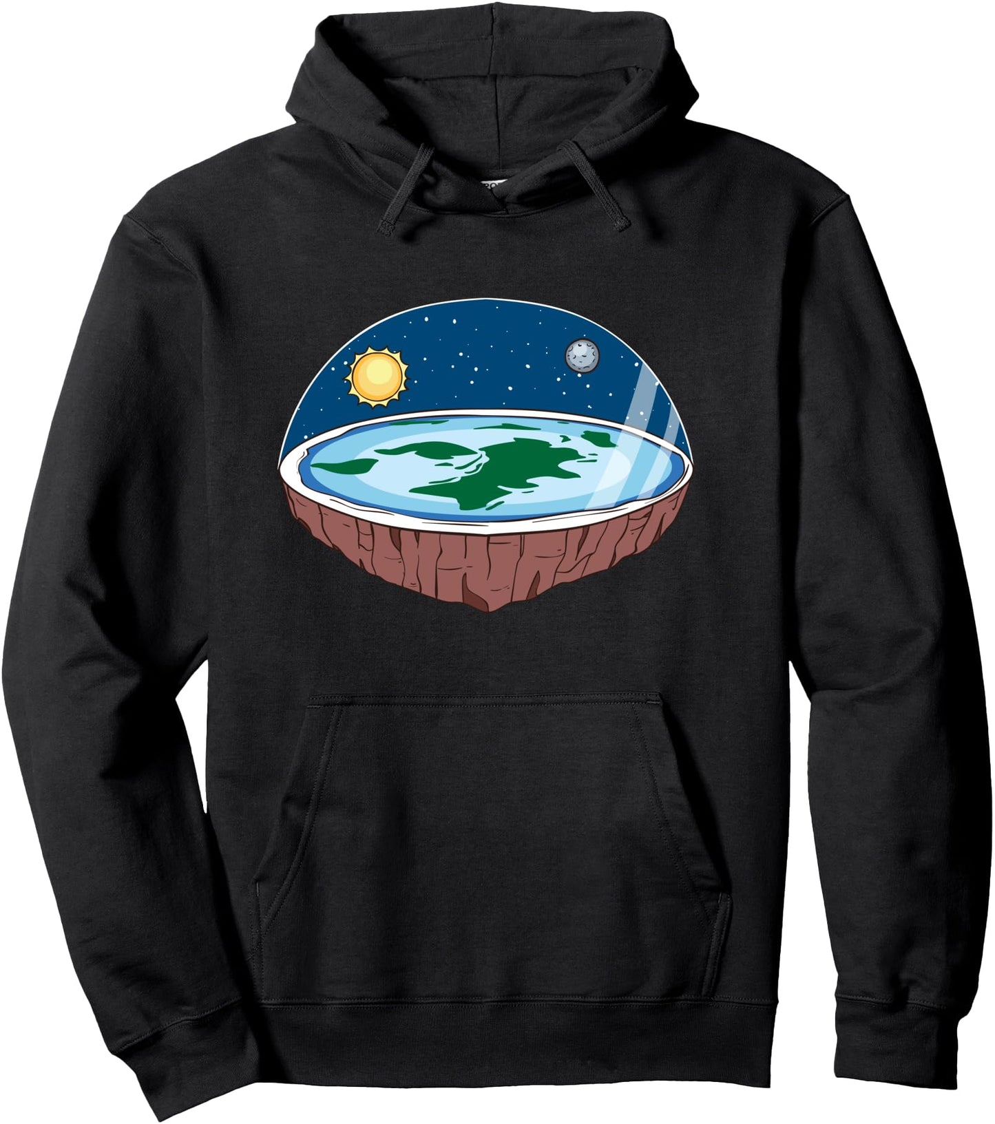 Flat Earth Hoodie Ice Wall Shirt Flat Theory Society Gift Pullover Hoodie