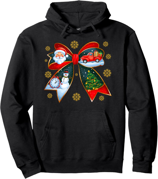 Christmas Bow Pullover Hoodie