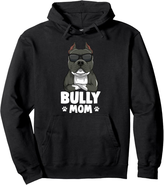American Bully Dog Mom Women Pullover Hoodie