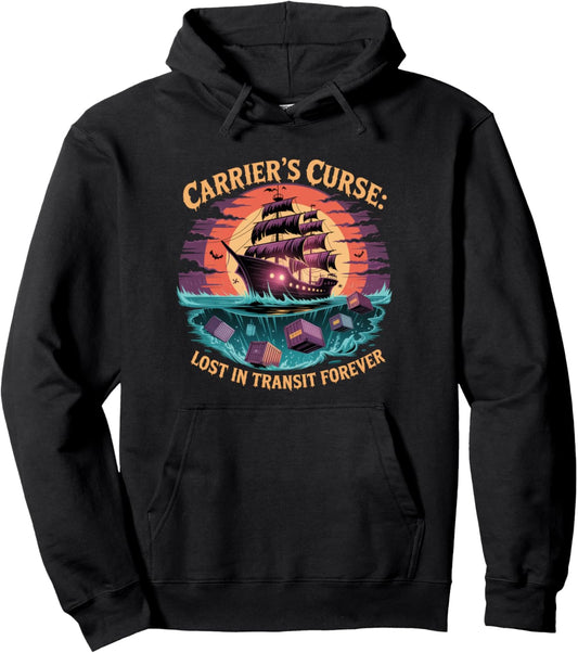 Carrier's Curse. logistics and supply chain halloween Pullover Hoodie