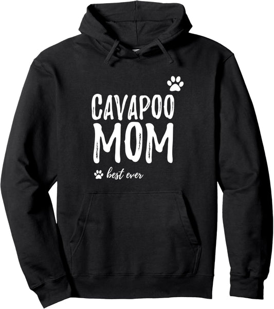 Cavapoo Mom Hoodie Funny Cavapoo Dog Mom Gift Pullover Hoodie