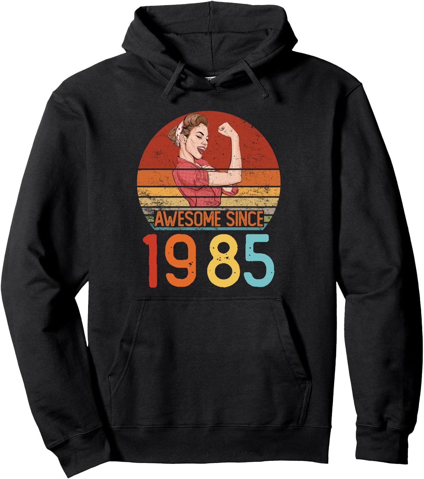 Awesome Since 1985 Birthday Women Vintage 40th Birthday Pullover Hoodie