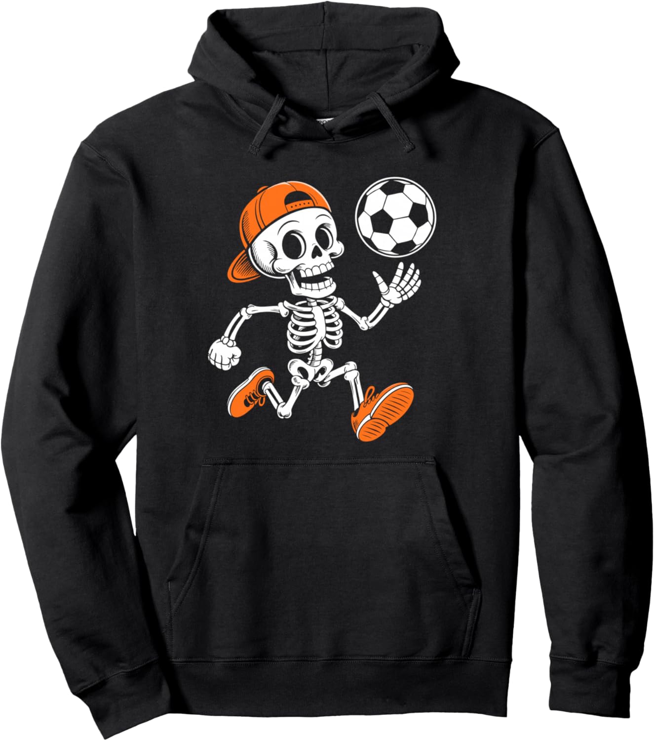 Skeleton Soccer Shirt Ball Adult Men Teen Boy Kids Halloween Pullover Hoodie