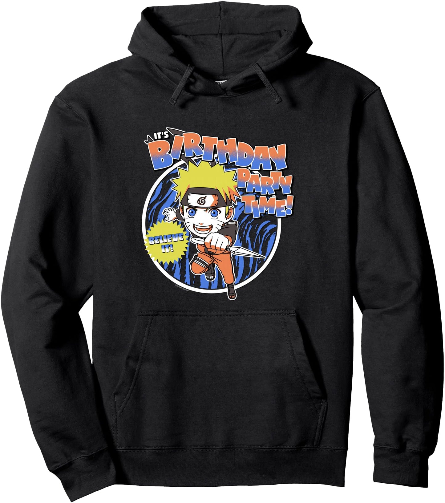 Naruto Shippuden Birthday Party Anime Pullover Hoodie