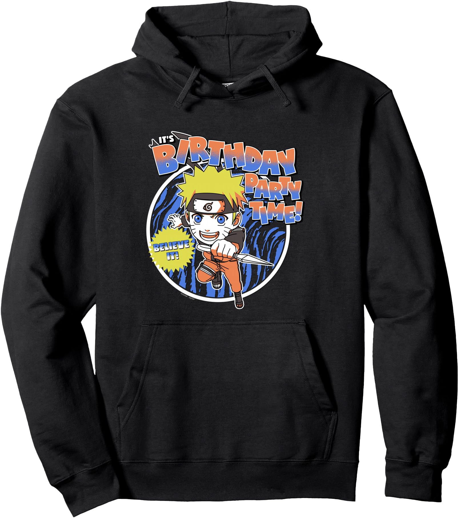 Naruto Shippuden Birthday Party Anime Pullover Hoodie