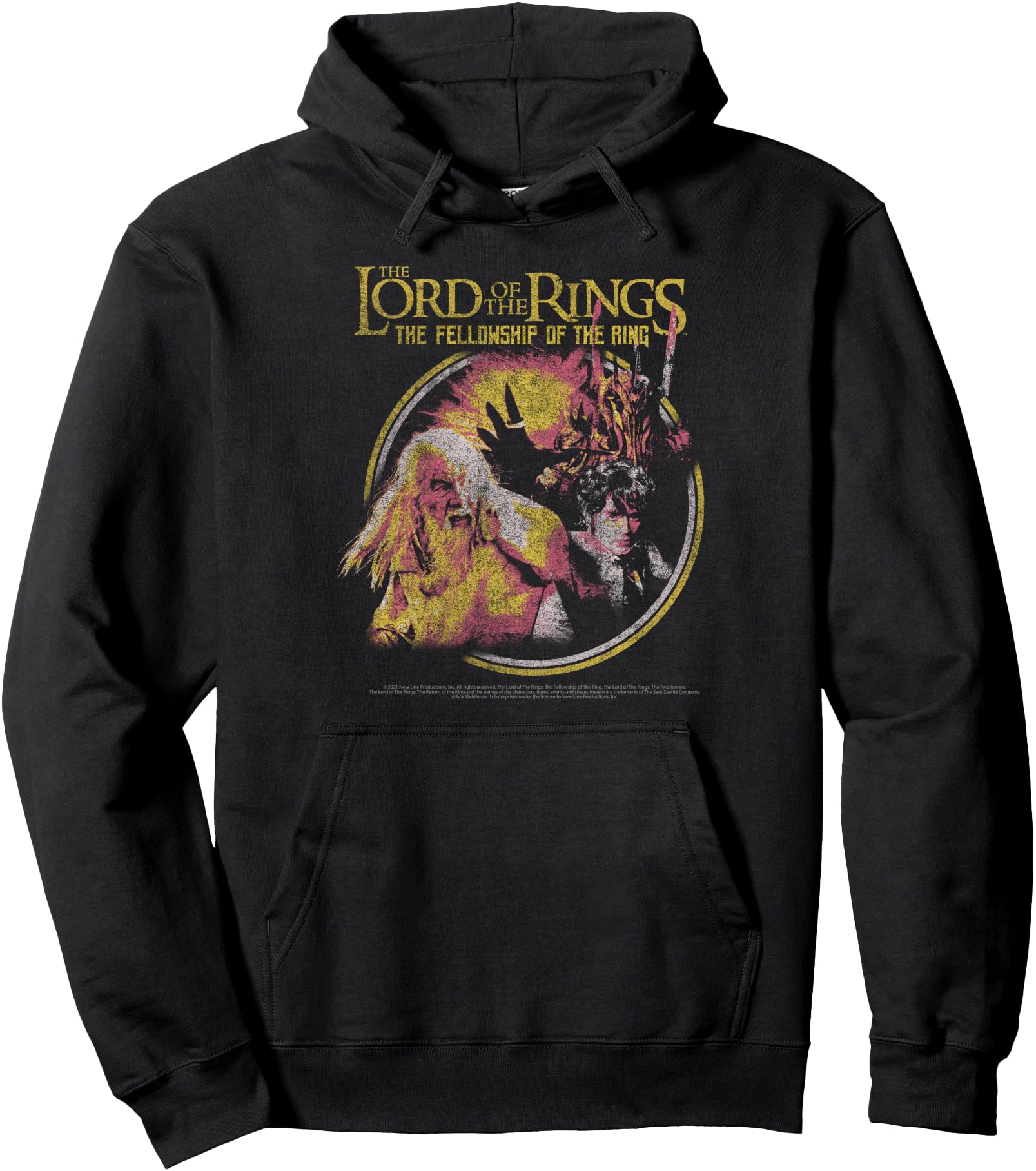 The Lord Of The Rings Fellowship Of The Ring Sauron Poster Pullover Hoodie