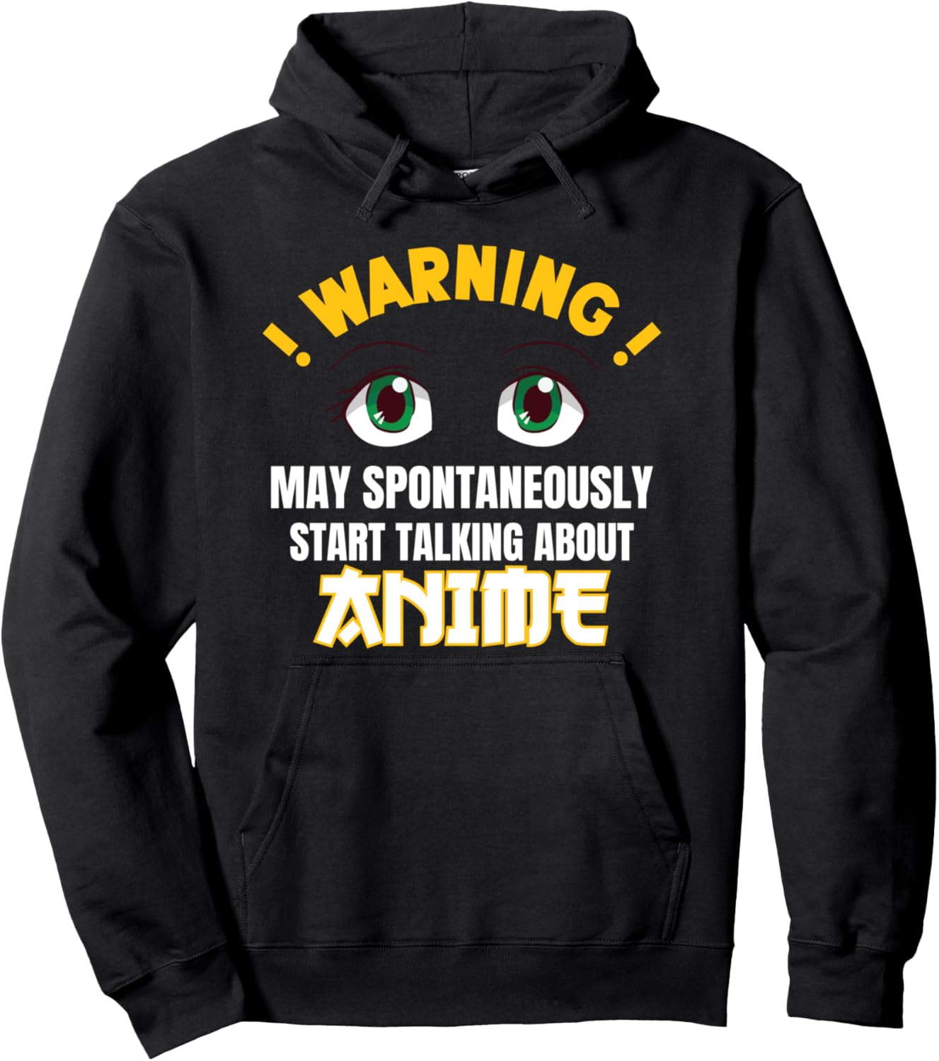 Cool Teens Anime Tee Anime Warning Talking Anime Otaku Pullover Hoodie