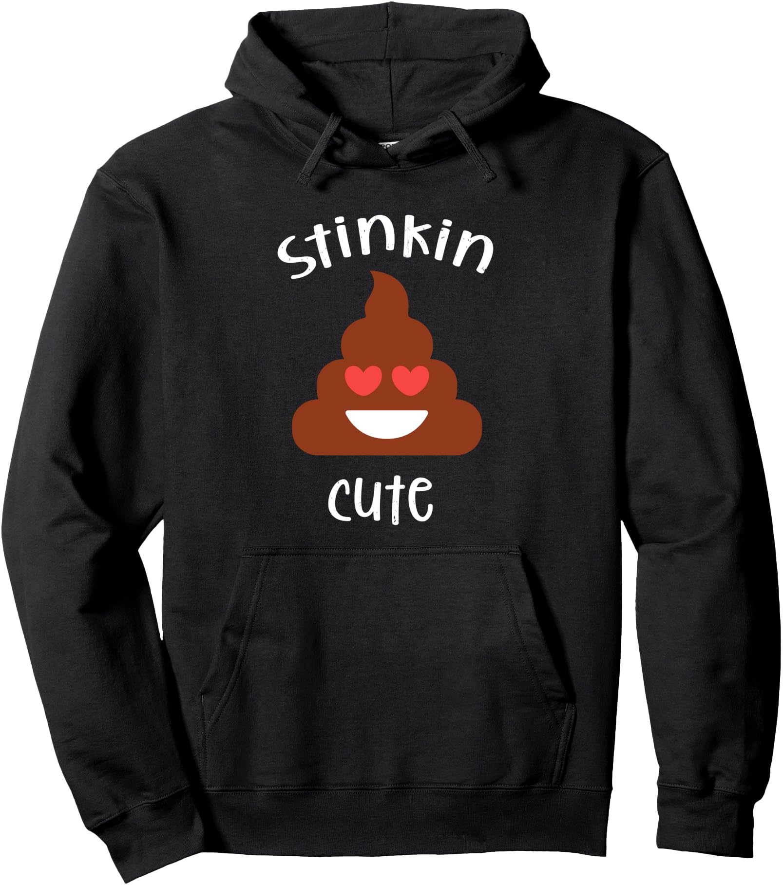 Poop Emoticon Stinkin Cute Valentine's Day Girls Vintage Pullover Hoodie