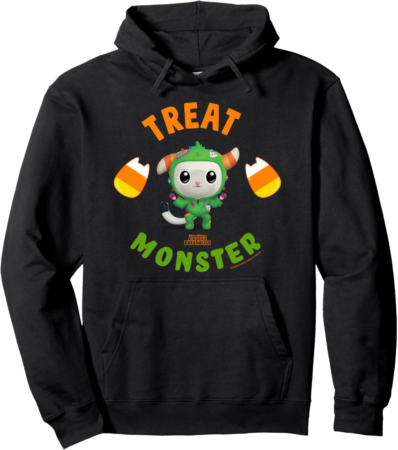 DreamWorks Gabby\u2019s Dollhouse Pandy Treat Monster Halloween Pullover Hoodie