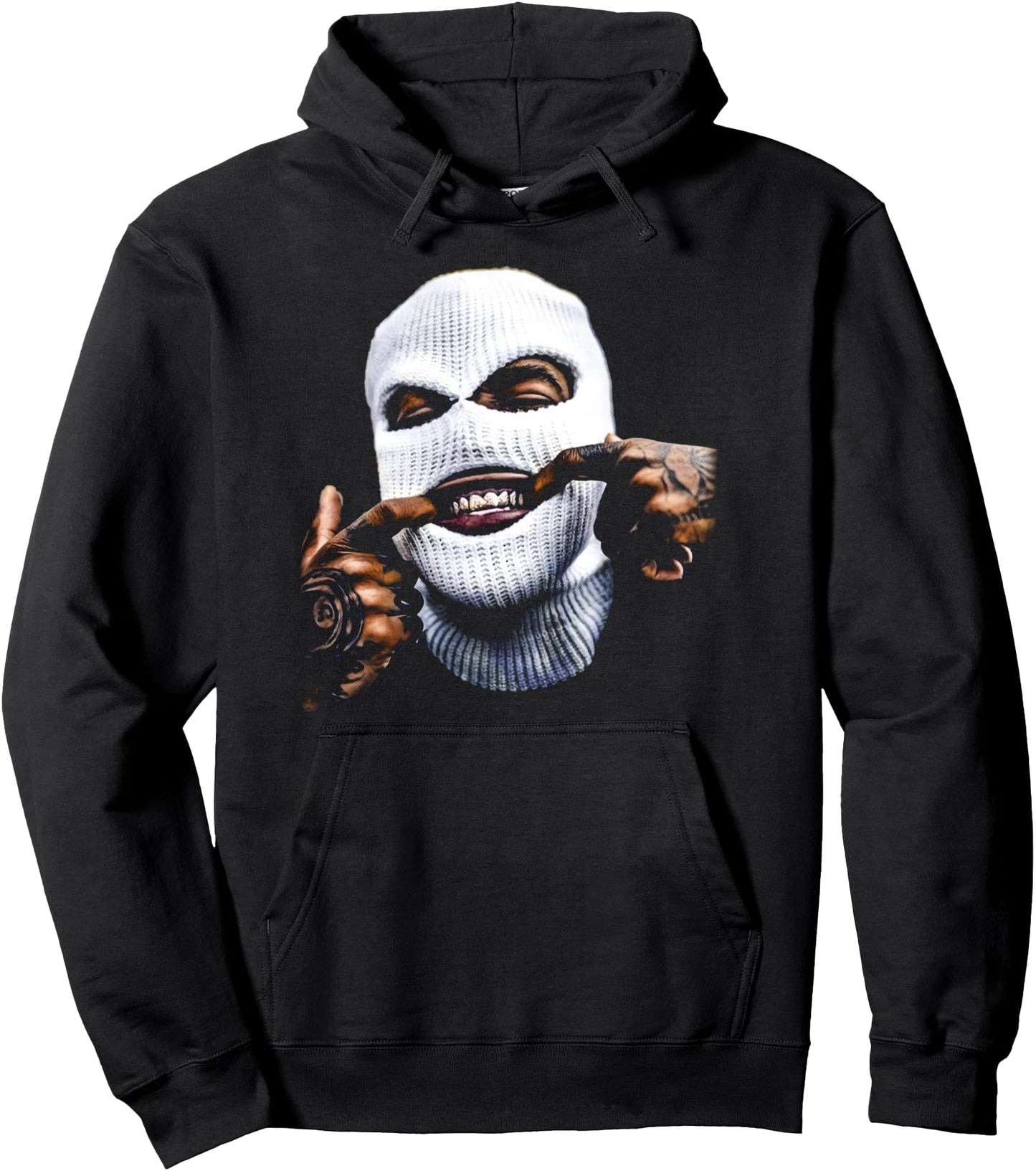 FUNNY GANGSTER GANGSTA HIP HOP HIPHOP GOLD TEETH HUSTLE Pullover Hoodie