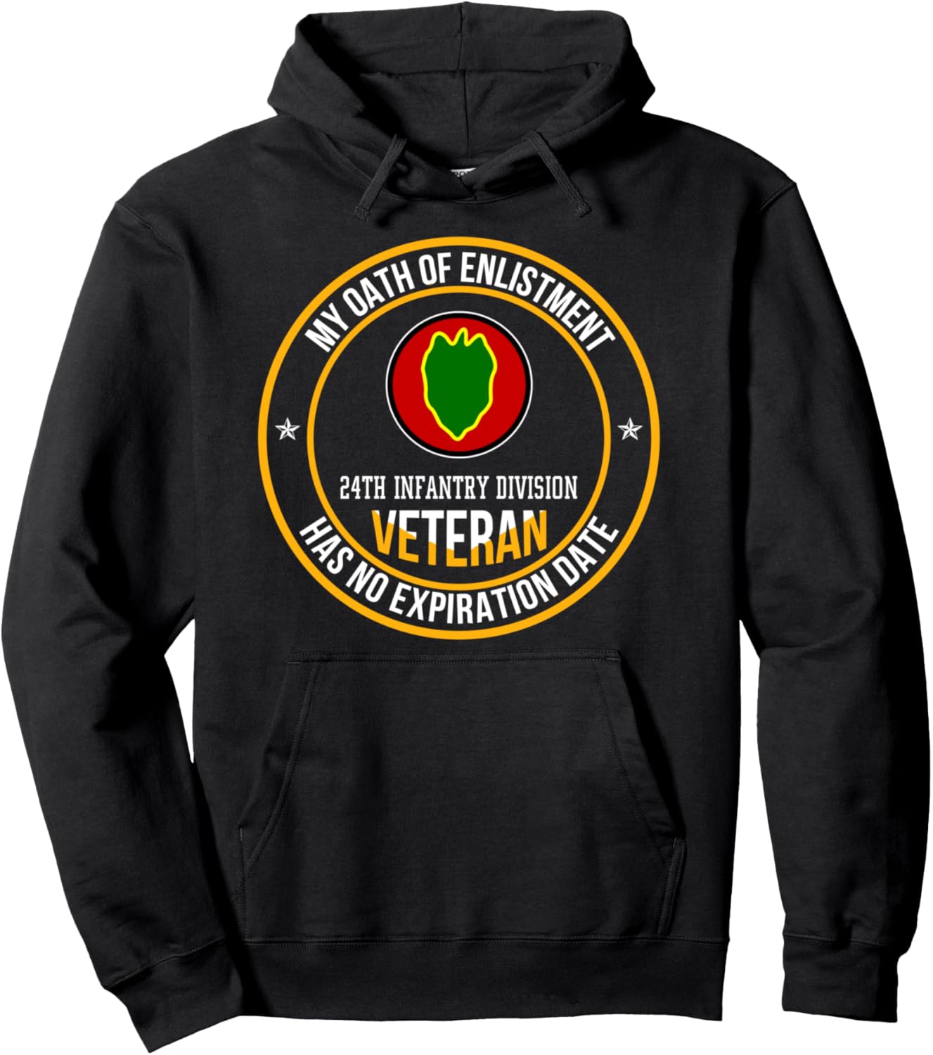 24th Infantry Division Veteran My Oath Of Enlistment Xmas Pullover Hoodie