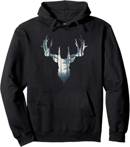 Christmas Deer Hunting | for Hunters Pullover Hoodie