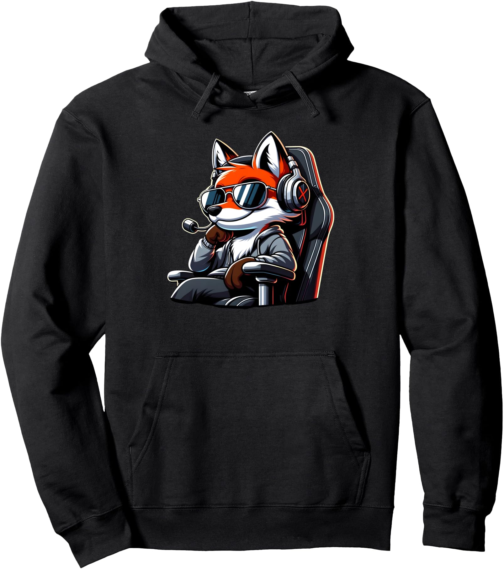 Cute Gamer Fox For Boys Girls Men Teens Anime Kawaii Gamer Pullover Hoodie