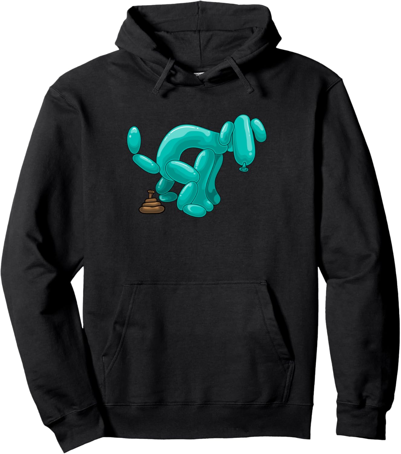Balloon Art| Funny Balloon Animal Dog Pooping Pullover Hoodie