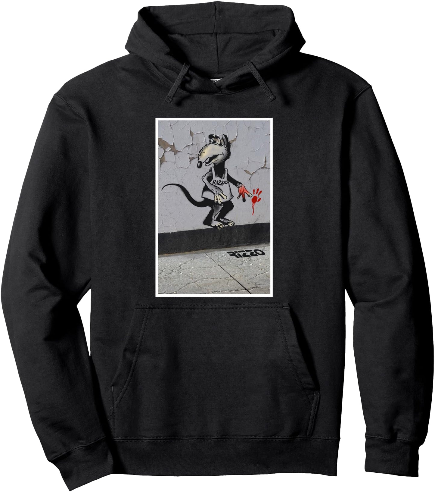 Disney The Muppets Rizzo Banksy's Graffiti Inspired Big Shot Pullover Hoodie