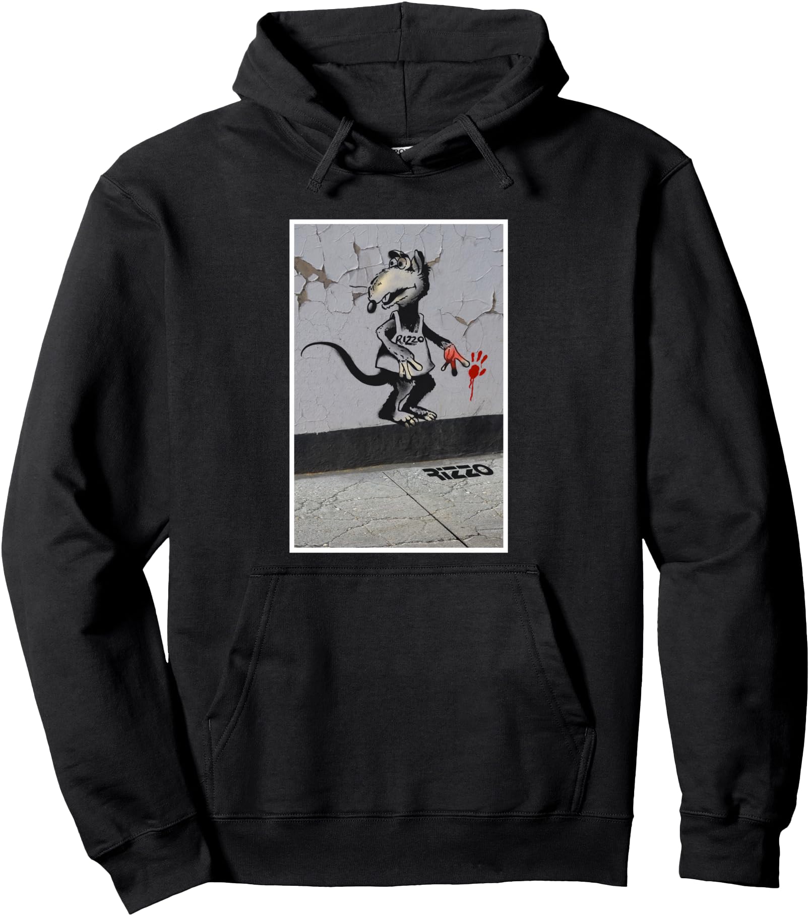 Disney The Muppets Rizzo Banksy's Graffiti Inspired Big Shot Pullover Hoodie