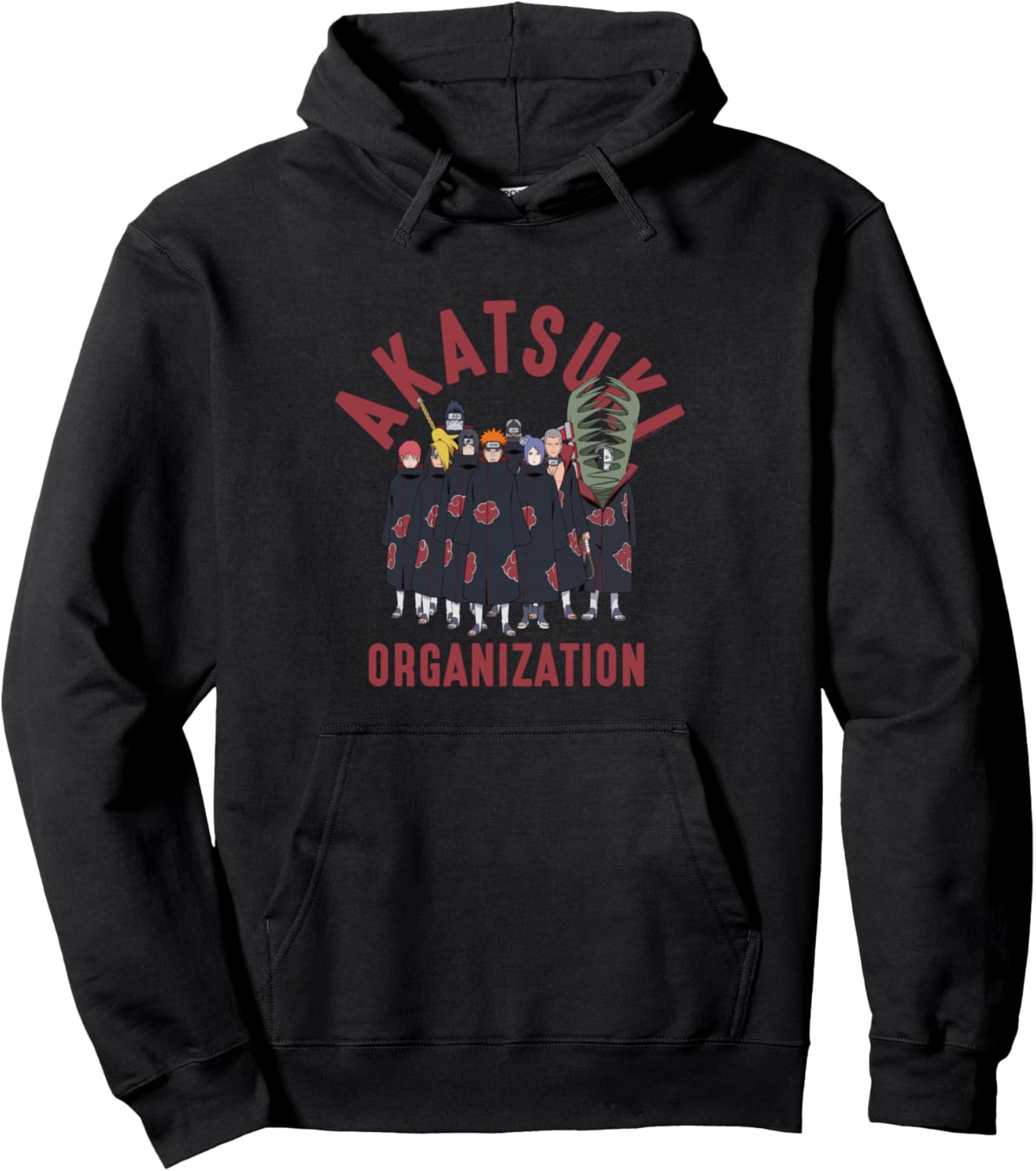 Naruto Shippuden Akatsuki Organization Anime Pullover Hoodie