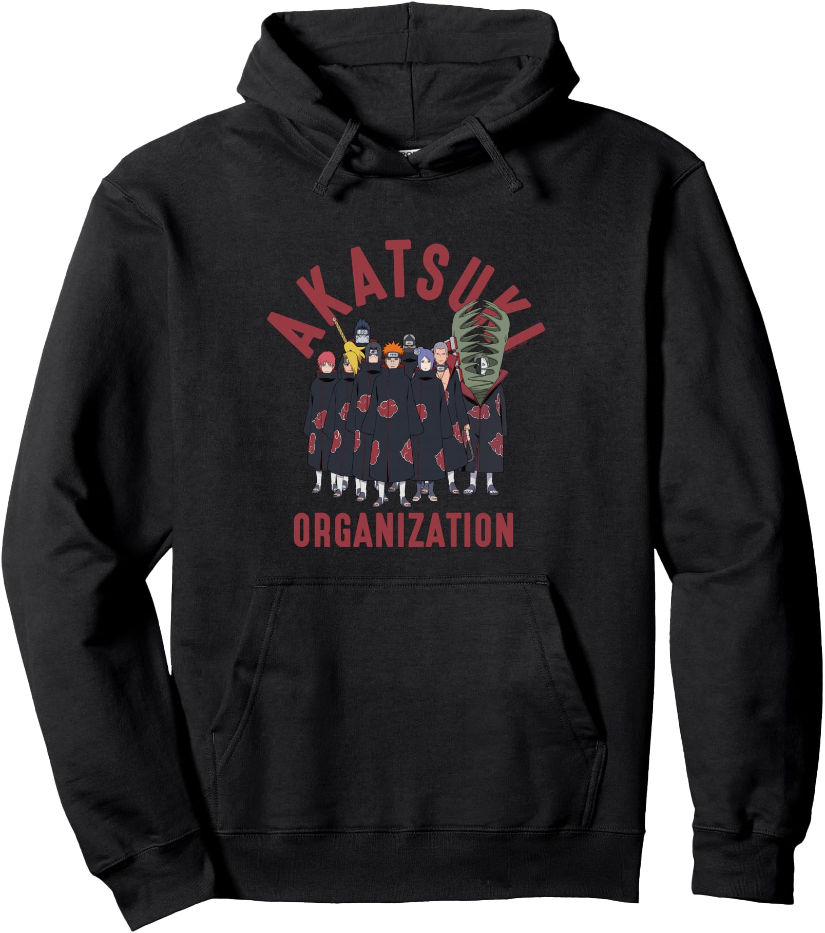 Naruto Shippuden Akatsuki Organization Anime Pullover Hoodie