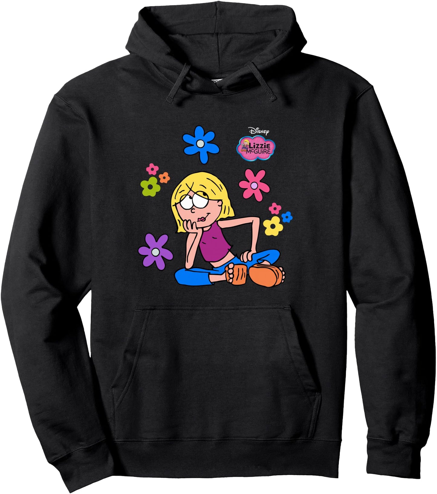 Disney Lizzie McGuire Cartoon Lizzie Pullover Hoodie
