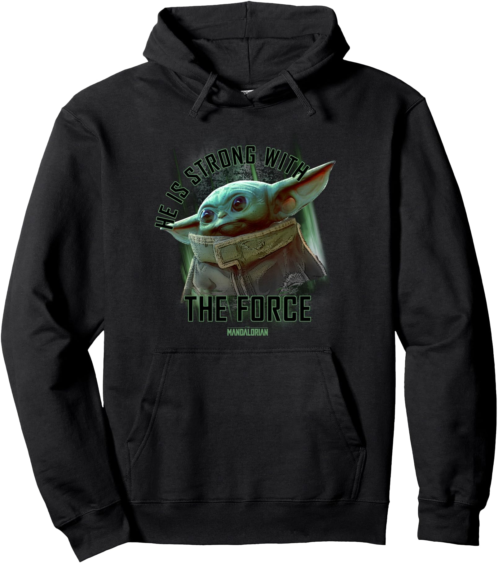 Star Wars: The Mandalorian Grogu He Is Strong With The Force Pullover Hoodie