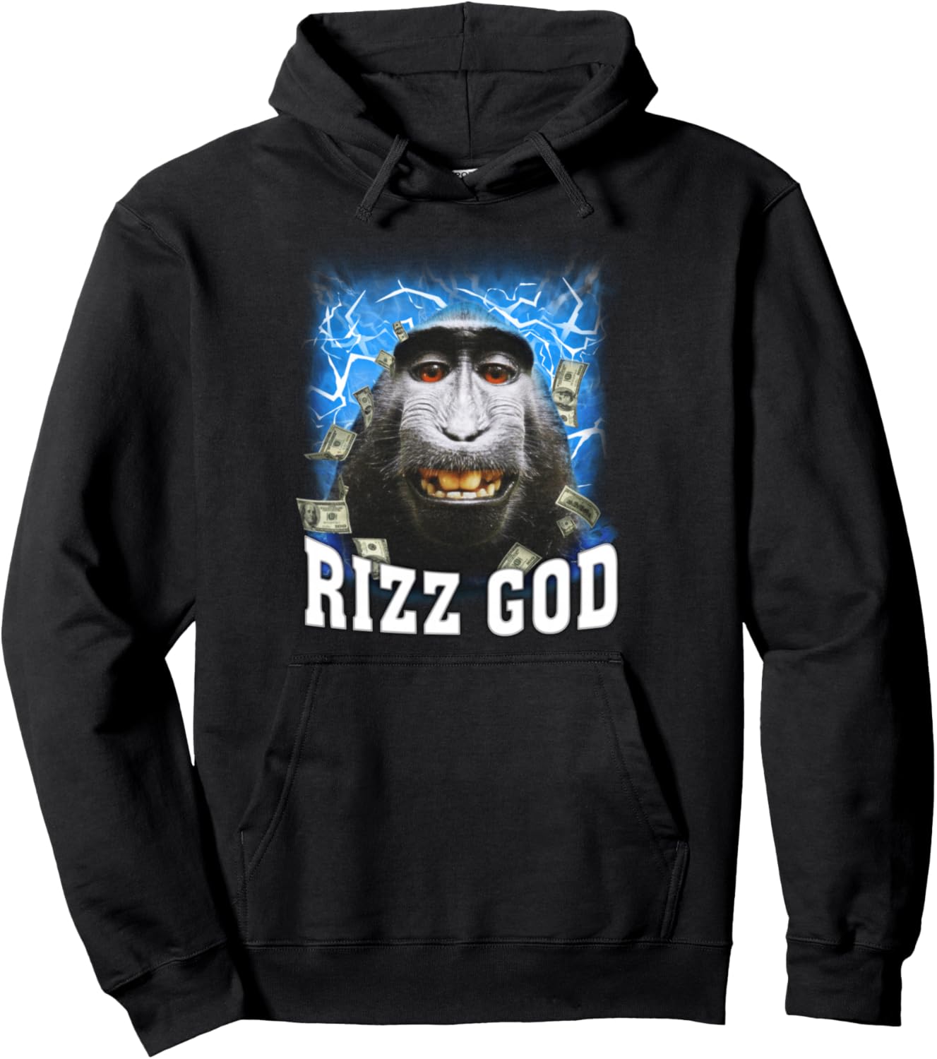 Rizz God - Funny Rizz Rizzler Trending Meme Funny Rizz Pullover Hoodie