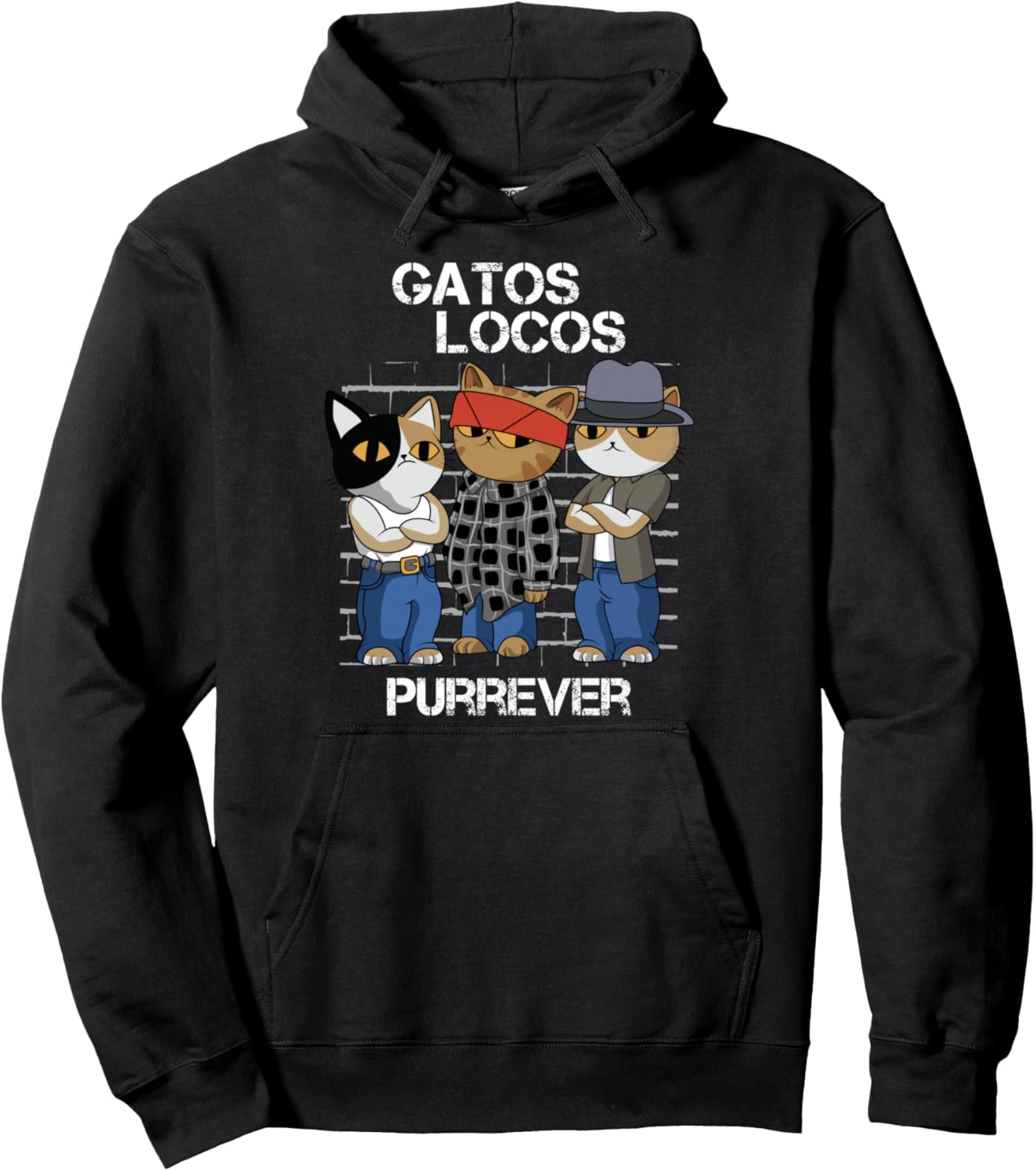 Funny Cat Blood in blood out Vatos Locos Forever Pullover Hoodie