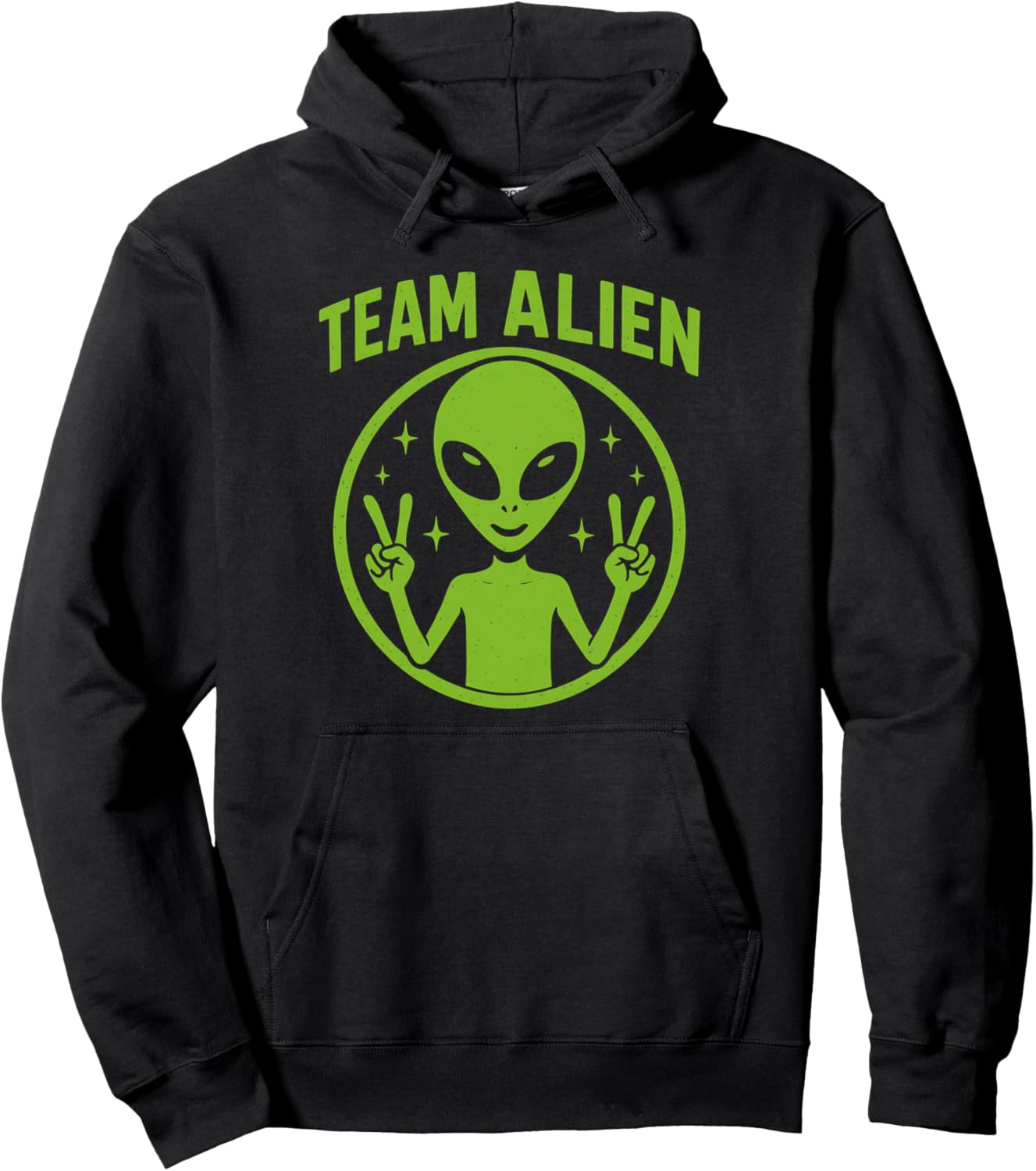 Team Alien Peace Funny Ufo Space Women Kids Youth Men Pullover Hoodie