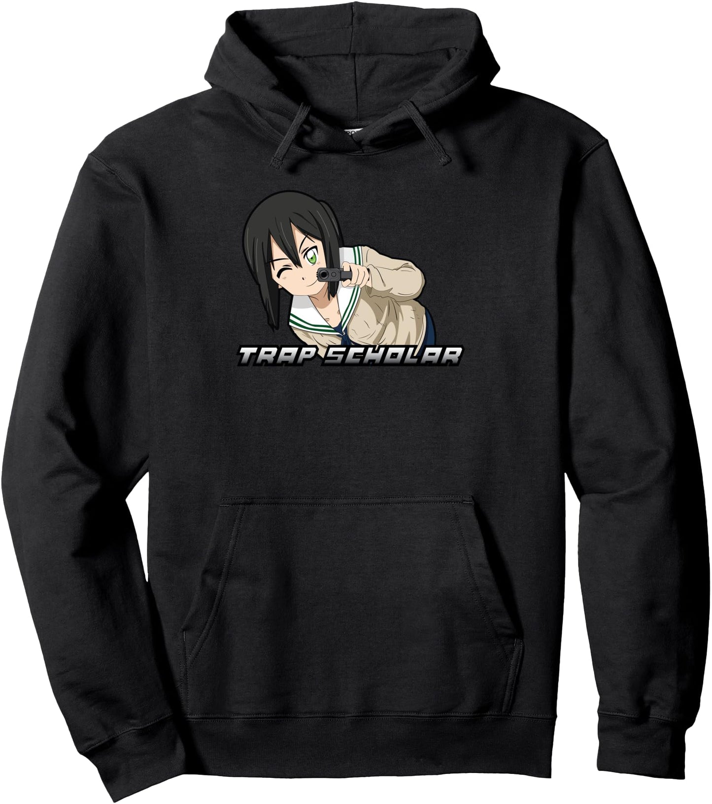 Trap Scholar Japanese Anime Girl Pullover Hoodie