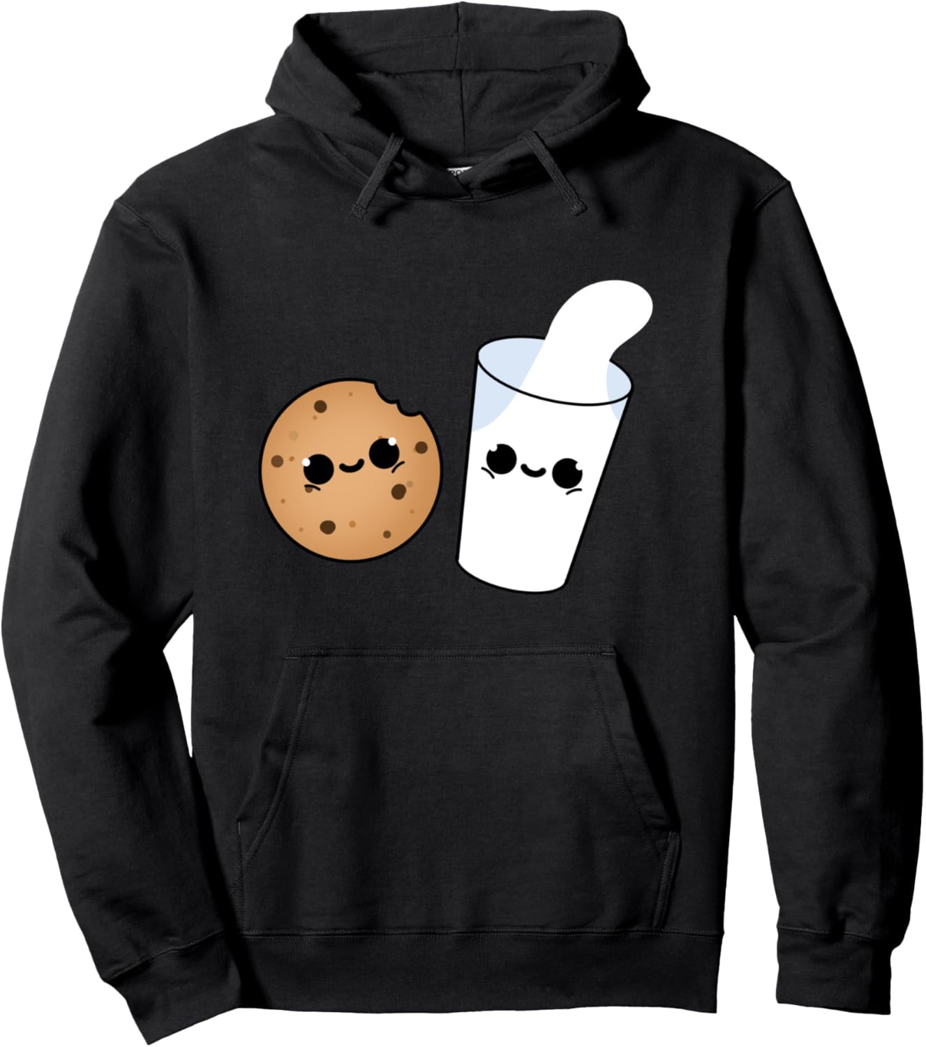 Kawaii Cookie And Milk Kawaii Anime Pullover Hoodie