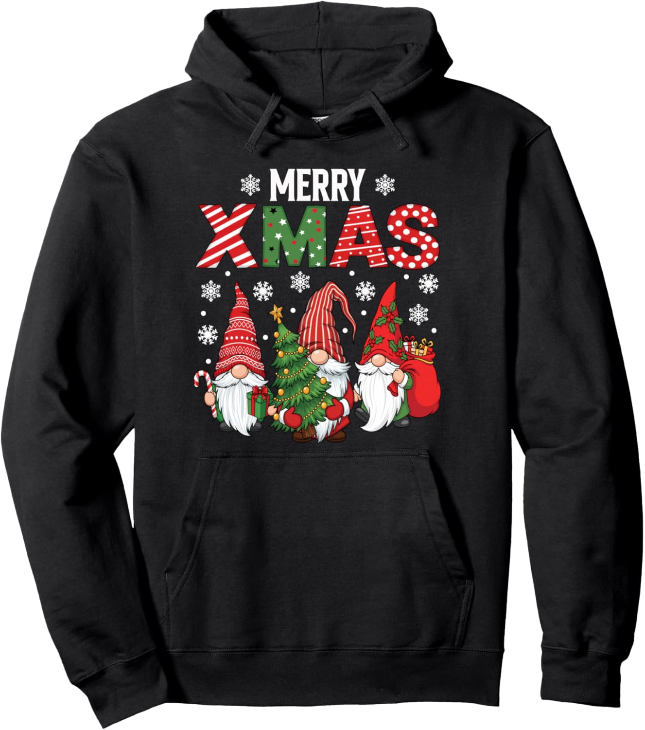 Cute Gnomes Merry Christmas Family Gnome Xmas Matching Pullover Hoodie