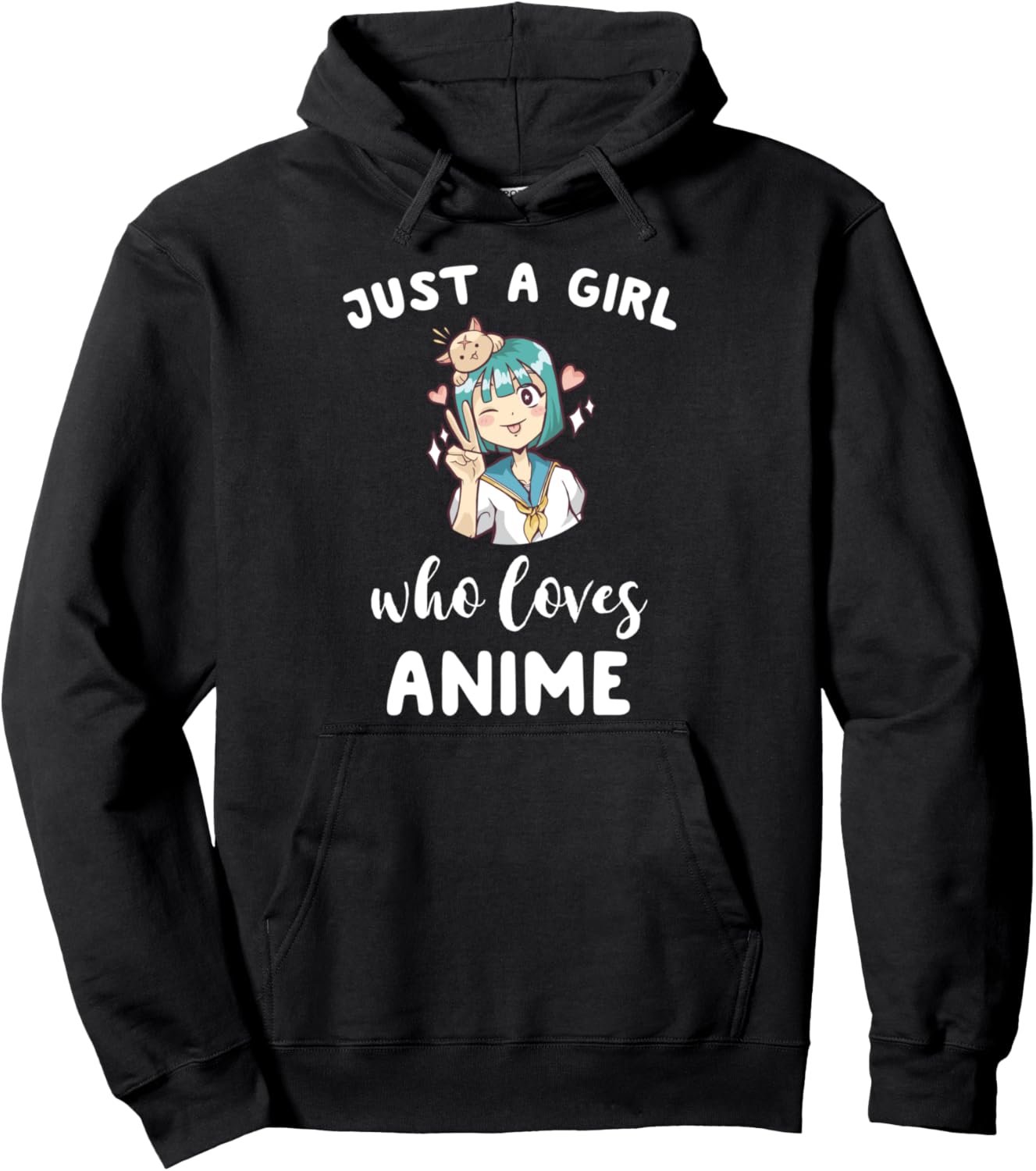 Anime Gifts for Women Just A Girl Who Loves Anime Pullover Hoodie
