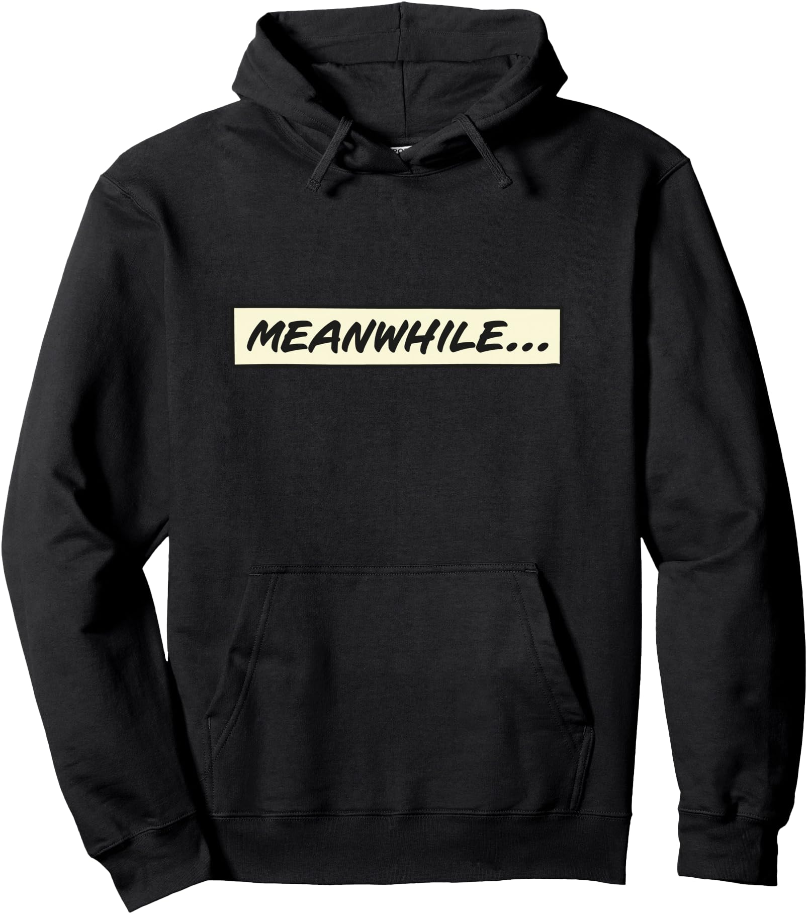 Meanwhile... from Comic book or cartoon Pullover Hoodie