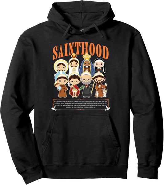 Catholic Religious Faith Catholic All Saints Day Sainthood Pullover Hoodie