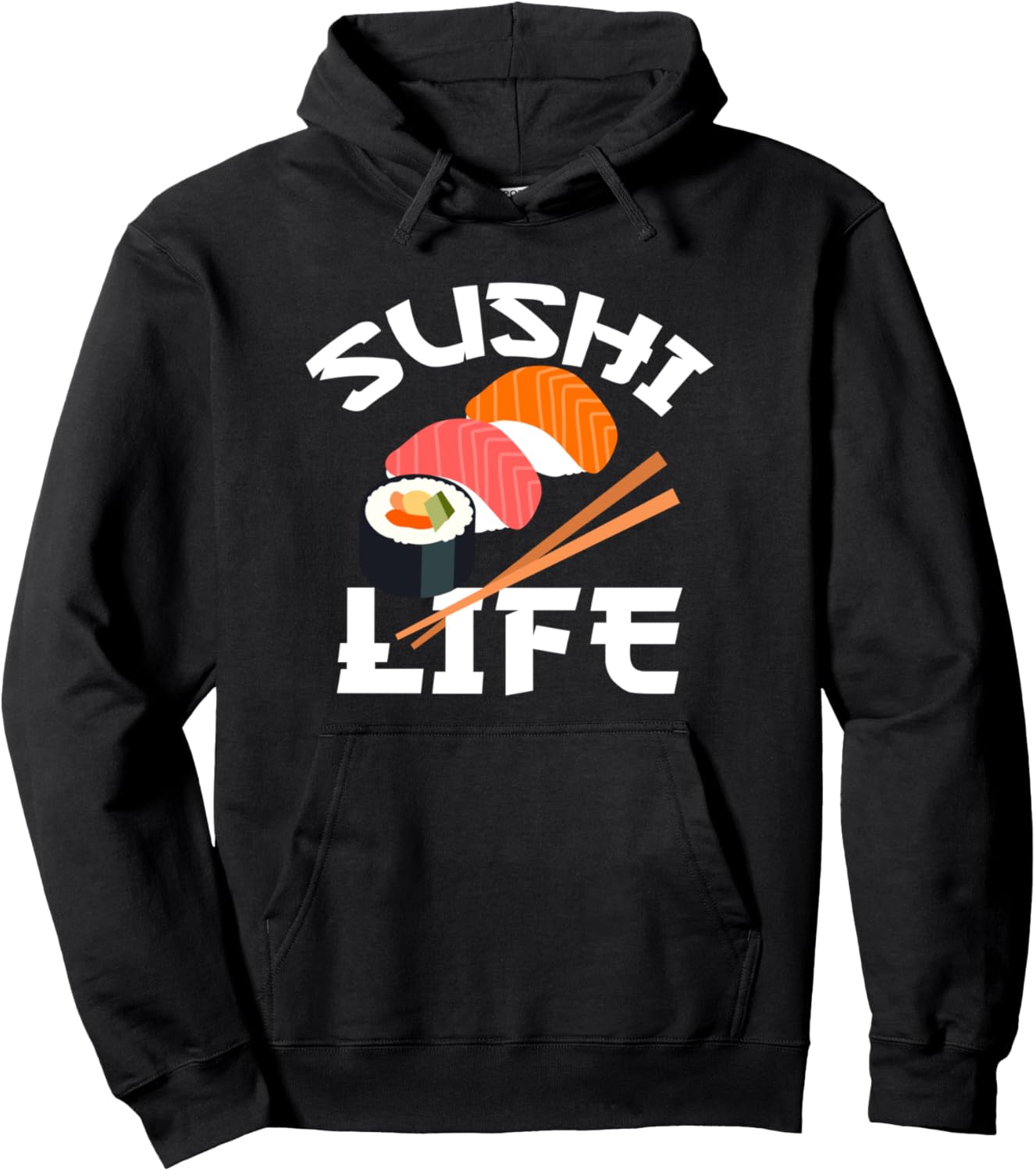 Sushi Hoodie Anime Sushi Life Japanese Food Lover Gift Pullover Hoodie