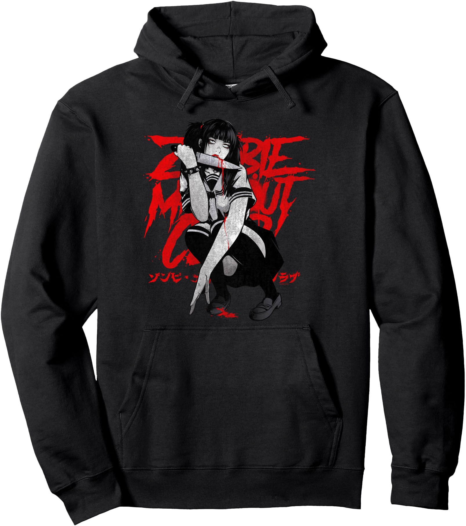 Zombie Makeout Club Yume Emo Girl Anime Pullover Hoodie
