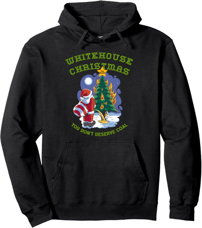 Christmas Political Humor Xmas Saying Pro Trump Anti Biden Pullover Hoodie