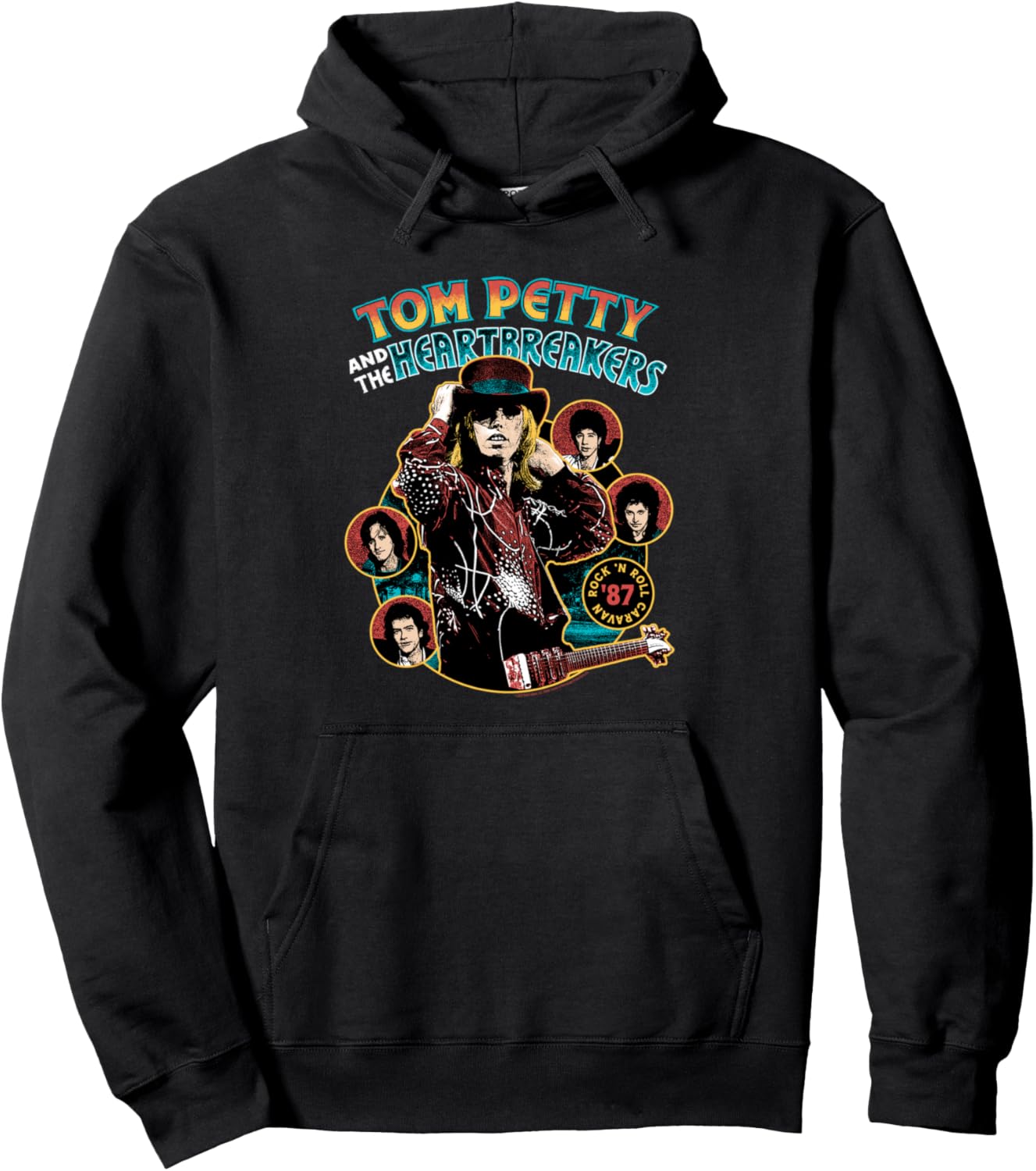 Tom Petty and the Heartbreakers Rock N Roll Caravan Top Hat Pullover Hoodie