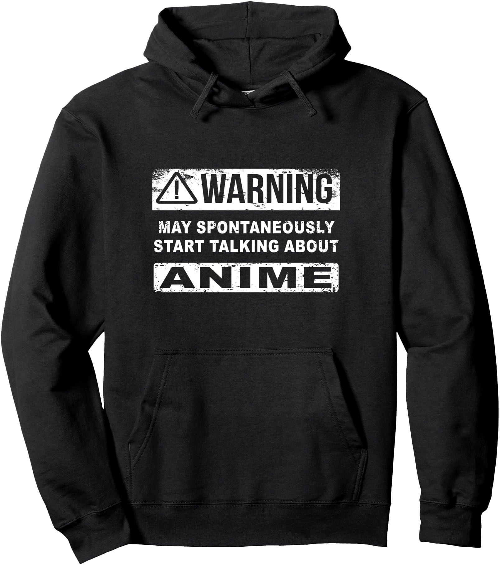 Warning May Spontaneously Start Talking About Anime Pullover Hoodie
