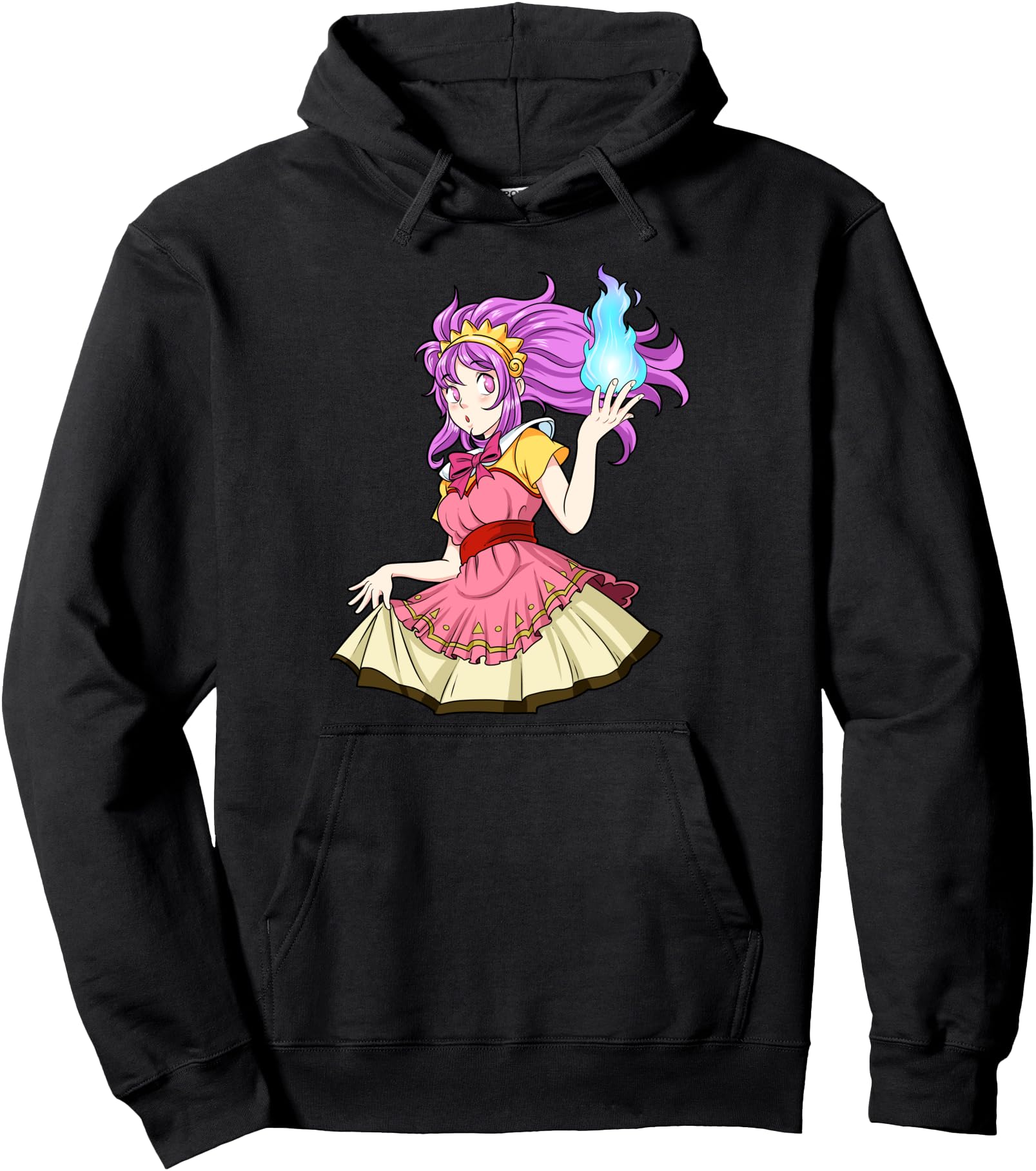 Cute Kawaiil Anime Fireball Design Anime Lover Gift Pullover Hoodie