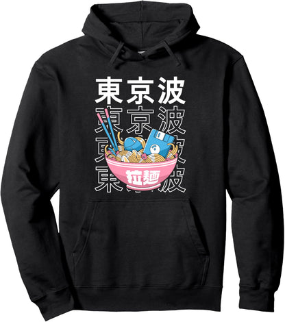 Kawaii Ramen Noodles Tech Japanese Food Girls Teen Anime Pullover Hoodie