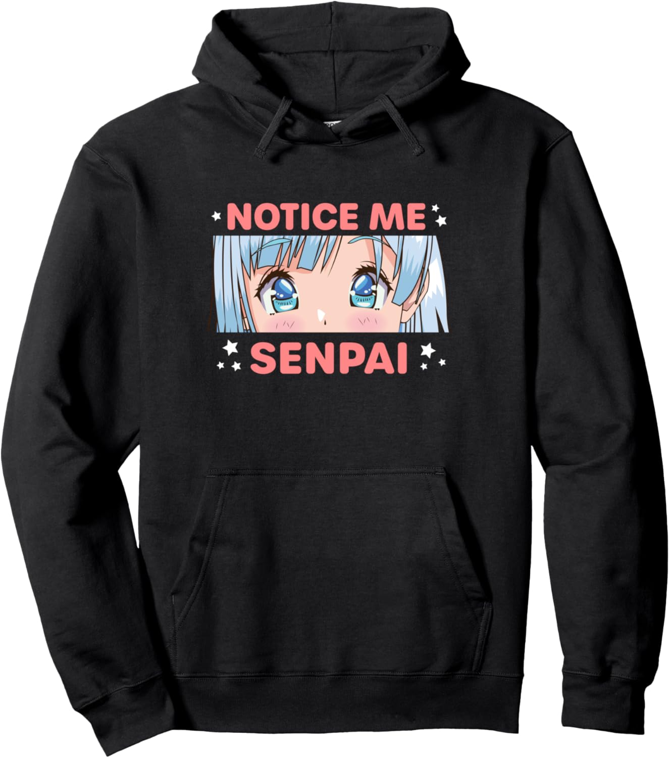 Notice Me Senpai Cute Japanese Anime Manga Pullover Hoodie