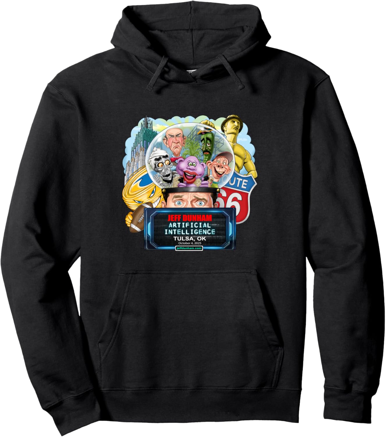 Jeff Dunham Tulsa, OK (2025) Pullover Hoodie