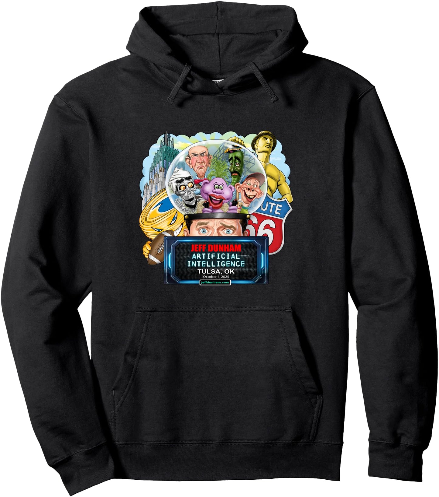 Jeff Dunham Tulsa, OK (2025) Pullover Hoodie