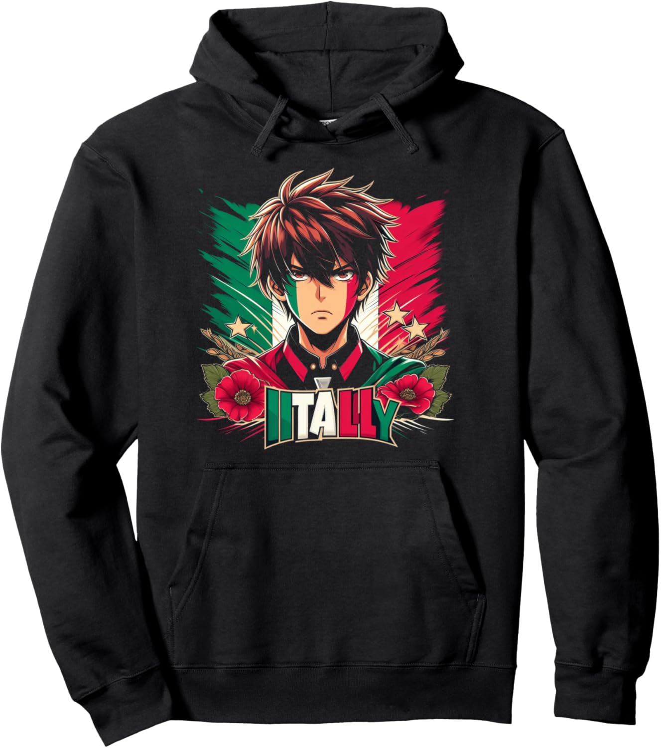 Italian Anime Odyssey: Manga Pullover Hoodie
