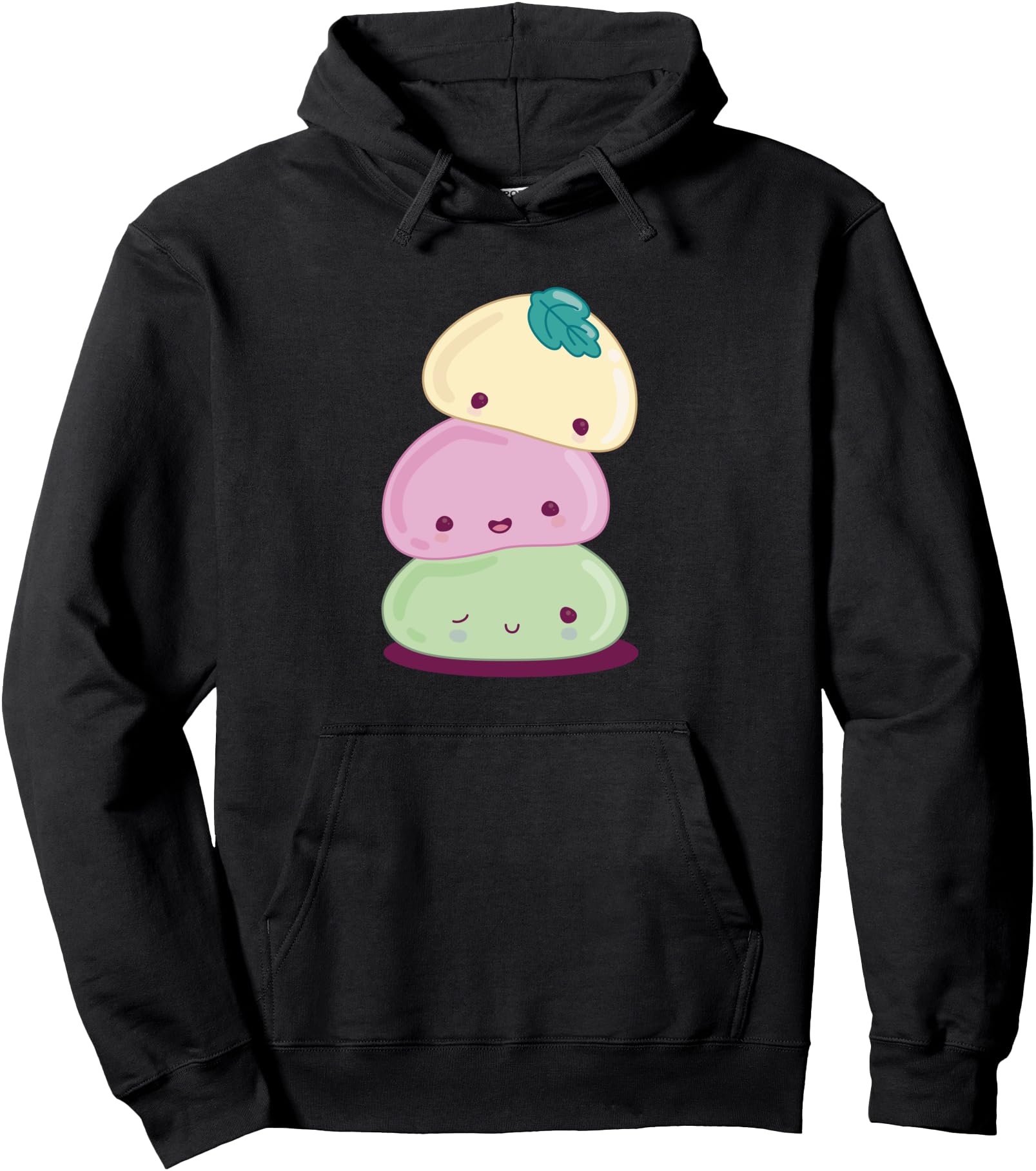 Mochi Ice Cream Kawaii Style Cute Japanese Food Graphic Pullover Hoodie