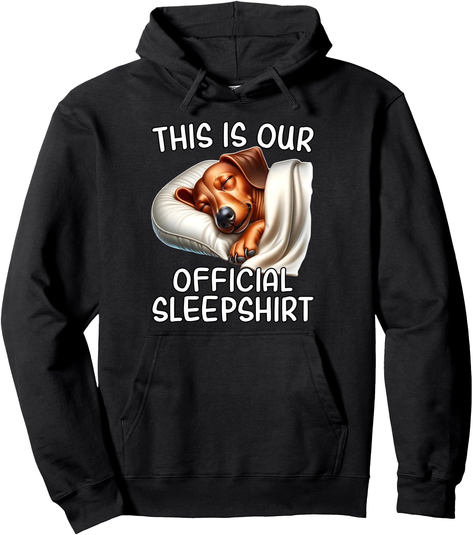 Funny Wiener Dog Pajama For Dog Lover Wiener Pullover Hoodie