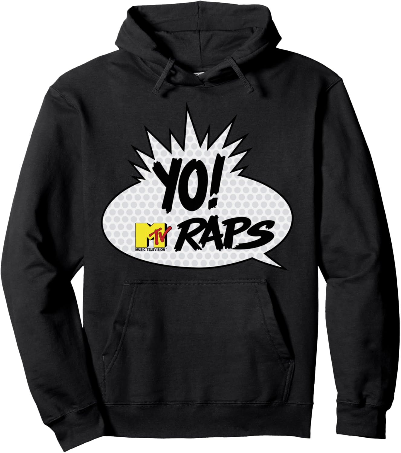 MTV YO! MTV Raps Comic Book Talk Bubble Pullover Hoodie