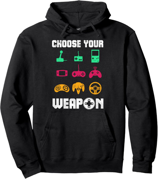 Choose Your Weapon Gamepads Cool Gaming Christmas Gift Pullover Hoodie