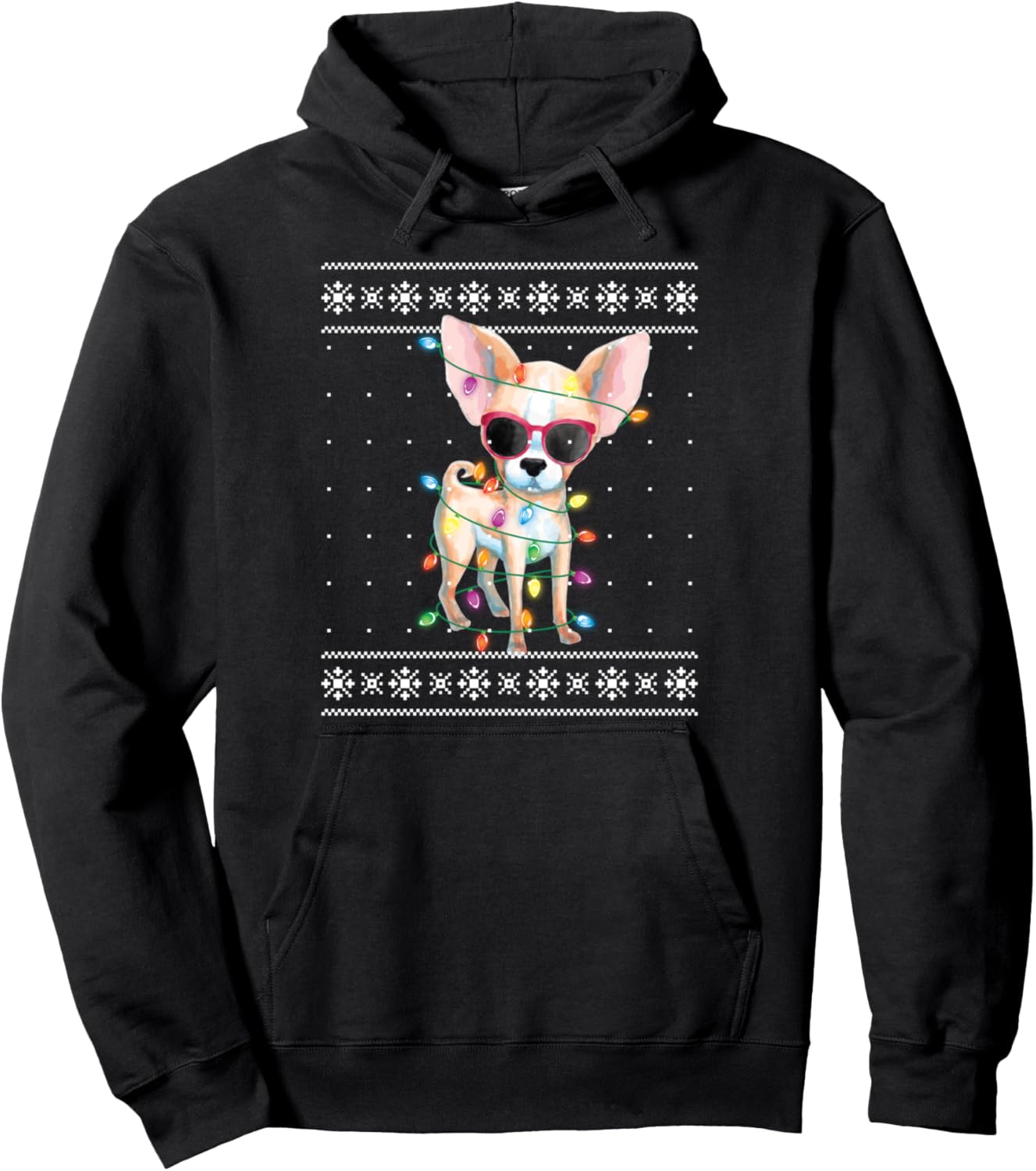 Chihuahua Dog Mom Women Christmas Ugly Sweater Pullover Hoodie