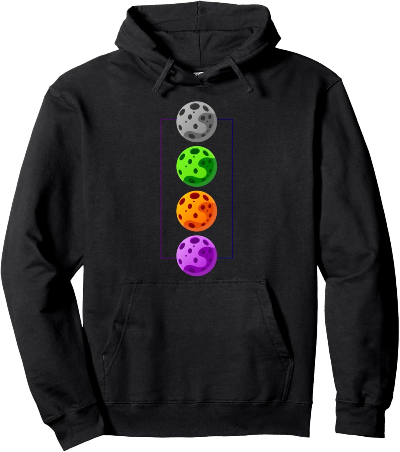 Anime Planet Moons - Funny Space Anime Pullover Hoodie
